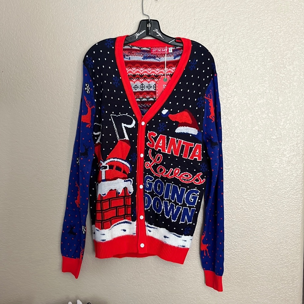 NWT Santa Ugly sweter Super cute S/M